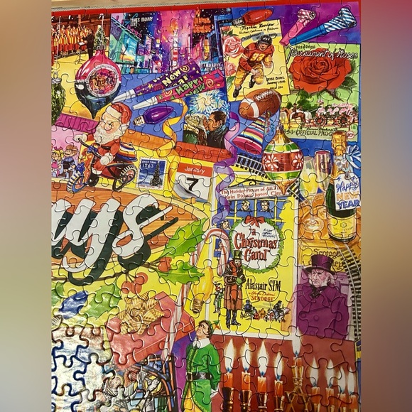 White Mountain Jigsaw Puzzle The Holidays 1000 Pieces James Mellet Complete - Picture 7 of 14